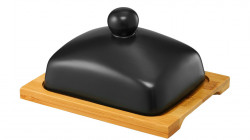 Untiera bambus 17 cm Negru, Natural