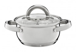Oala 14cm, 1.1L cu capac sticla, inductie, Berry