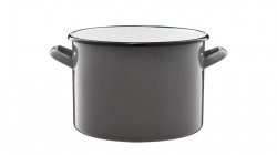 Oala emailata 24cm 7L gri