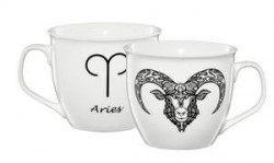 Cana portelan 550ml Berbec Zodiac
