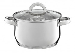 Oala 20cm, 3.1L cu capac sticla, inductie, Berry