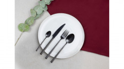 Set tacamuri 24 piese negru Como