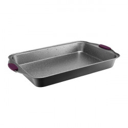 Tava de copt cu maner silicon violet 39x29cm Glamour