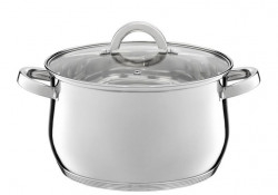 Oala 24cm, 6.1L cu capac sticla, inductie, Berry