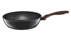 Tigaie adanca 26cm cu invelis Qualum Basic Stone Edition Darkwood