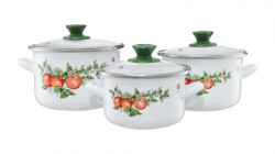 Set oale emailate 16/18/20cm 2.2/3.1/4.2L Mere