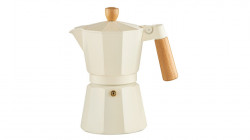 Cafetiera filtru aluminiu 6 persoane crem 300ml Natural