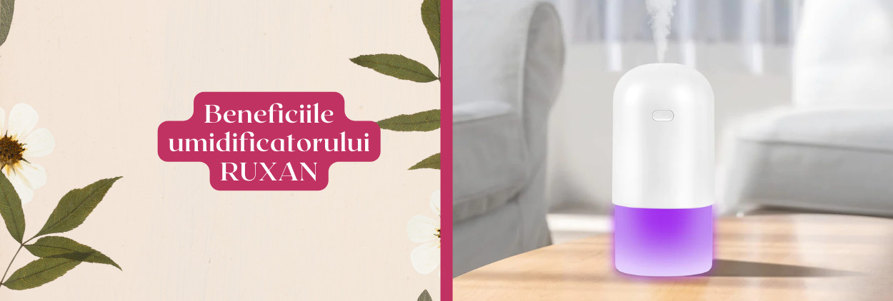Cum te ajută umidificatorul portabil RUXAN?