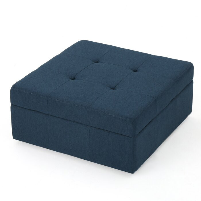 Taburet Ottoman albastru 79 x 39 cm