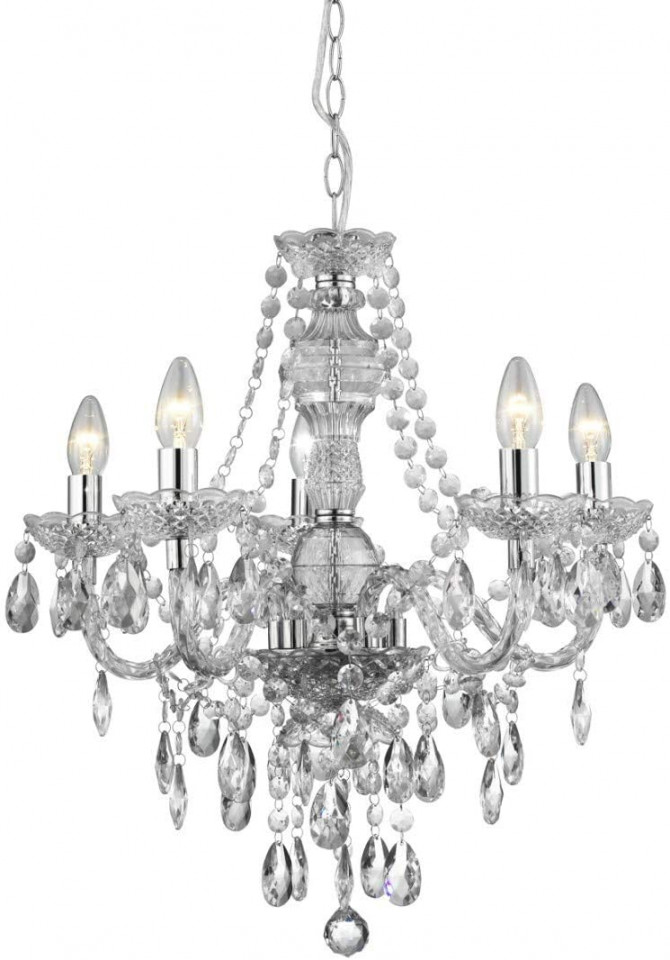 Candelabru Marie Therese V, cristal, 51 x 21 x 27 cm, 60w