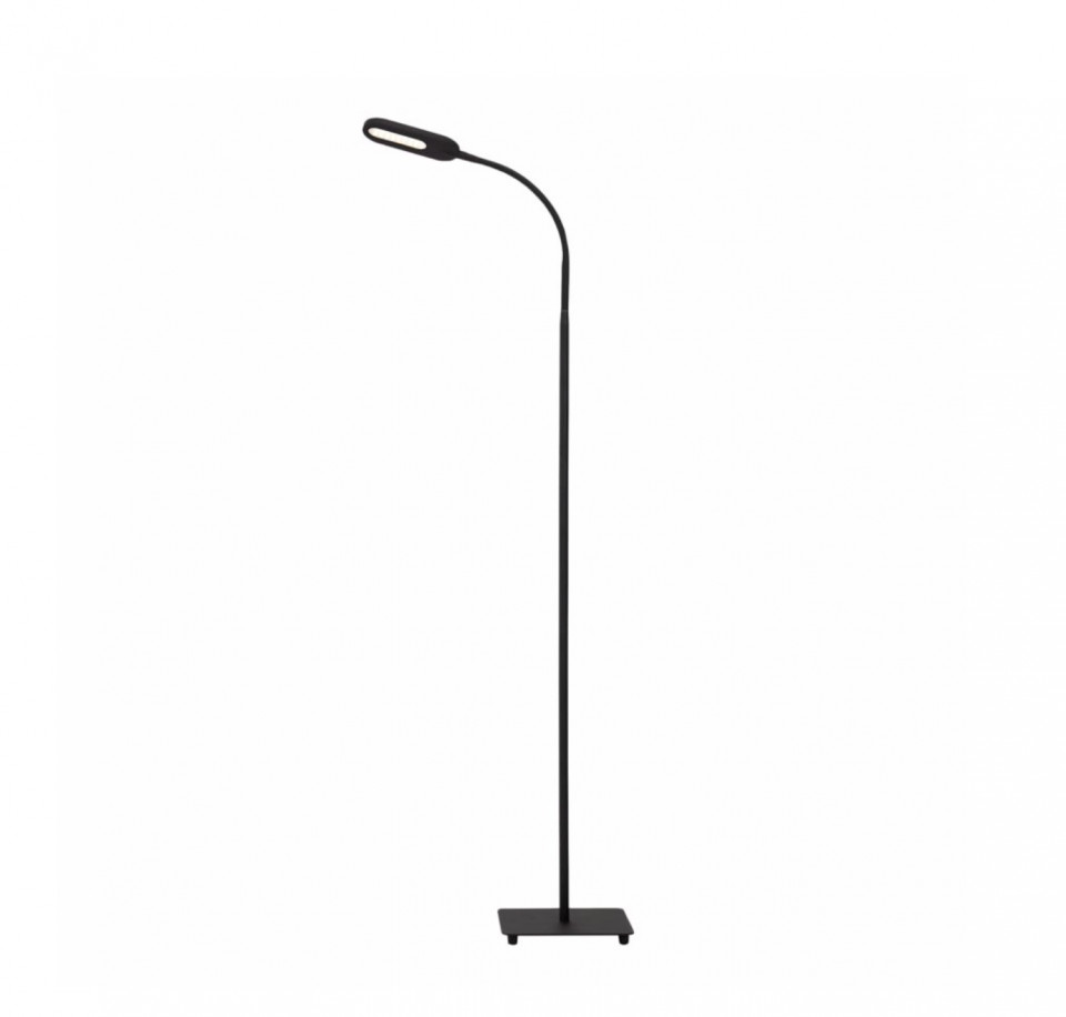 Lampadar LED Derek otel, negru, 1 bec, 230 V