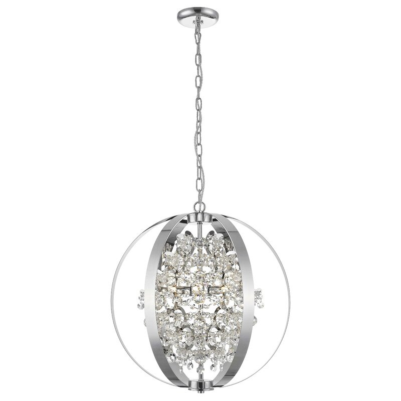 Lustra tip pendul Ximena, din cristal, 180 x 48 cm