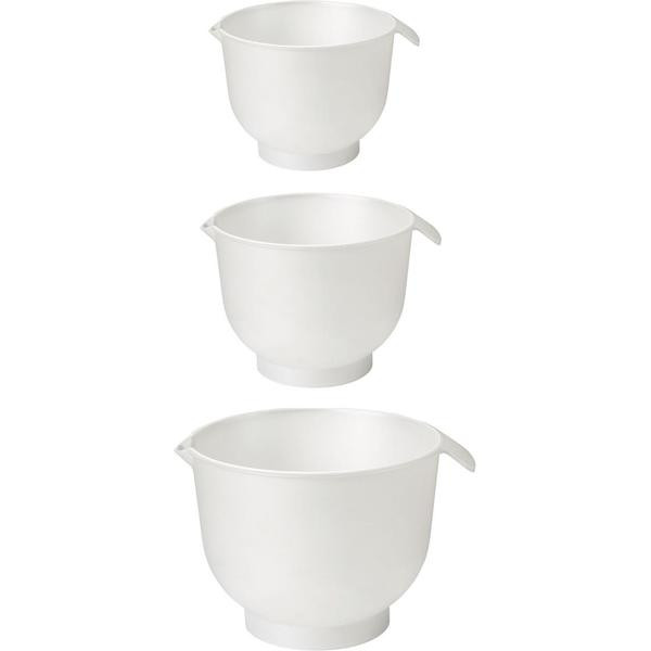 Set de 3 boluri 1,5L / 2L / 3L , albe