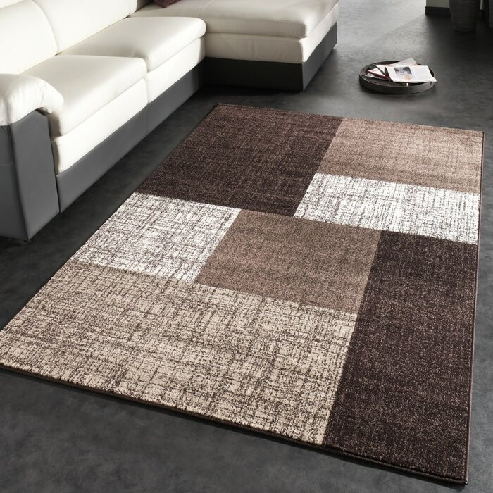 Covor Bermiss, polipropilena/iuta, maro/crem, 160 x 230 cm