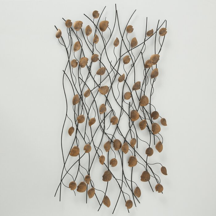 Decor de perete Borneo, metal, 68 x 118 cm