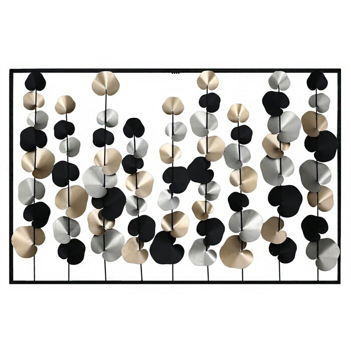 Decor de perete Ranken, metal, 66 x 102 cm