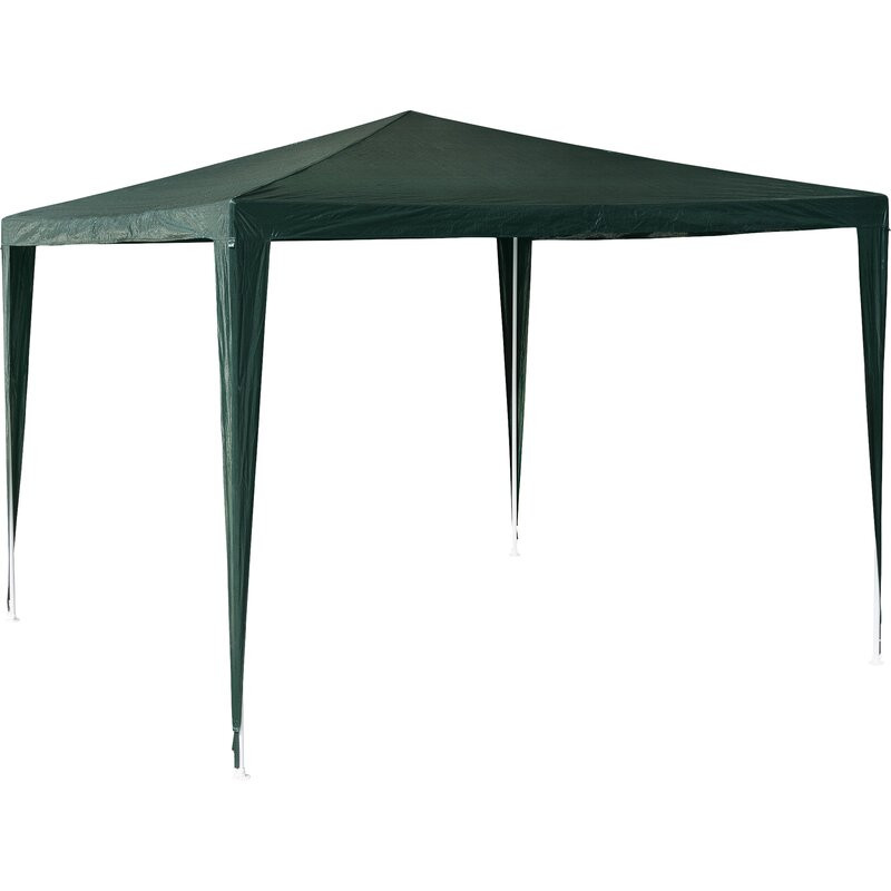 Foisor metalic Silke verde, 3 x 3m