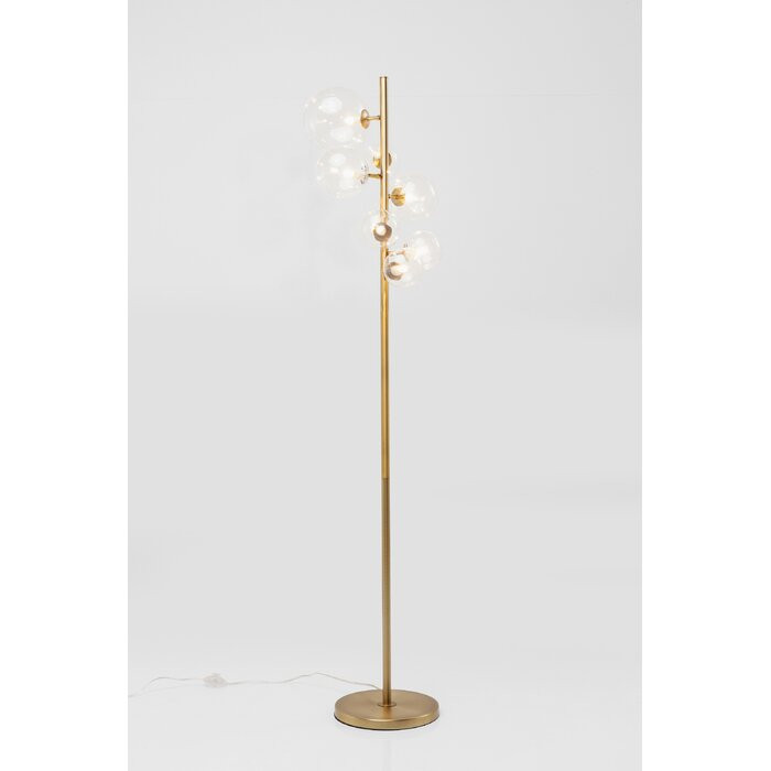 Lampadar Bello Sette, metal, auriu, 162 x 42 x 43 cm, 25w