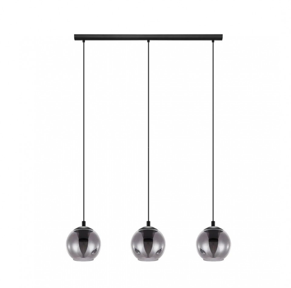 Lustra tip pendul Ariscani, metal/sticla, negru, 76,50 x 16,50 x 110 cm, 40w