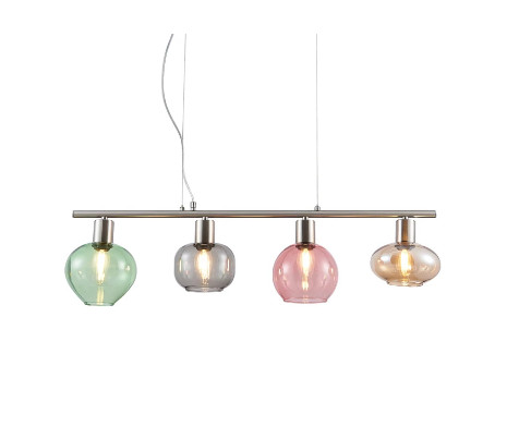 Lustra tip pendul Rento, sticla/metal, 80 x 150 x 15 cm