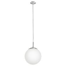 Pendul Rondo, metal/sticla, alba, 25 x 110 cm, 60w