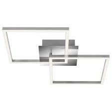 Plafoniera LED Trilo, metal/plastic, alba, 37 x 7 x 62 cm, 24w