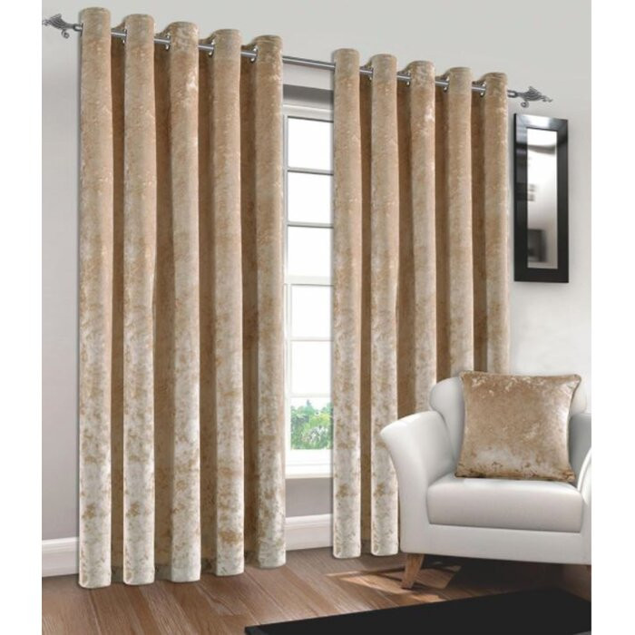 Set de 2 perdele Shapiro, Crem, 228 x 228 cm