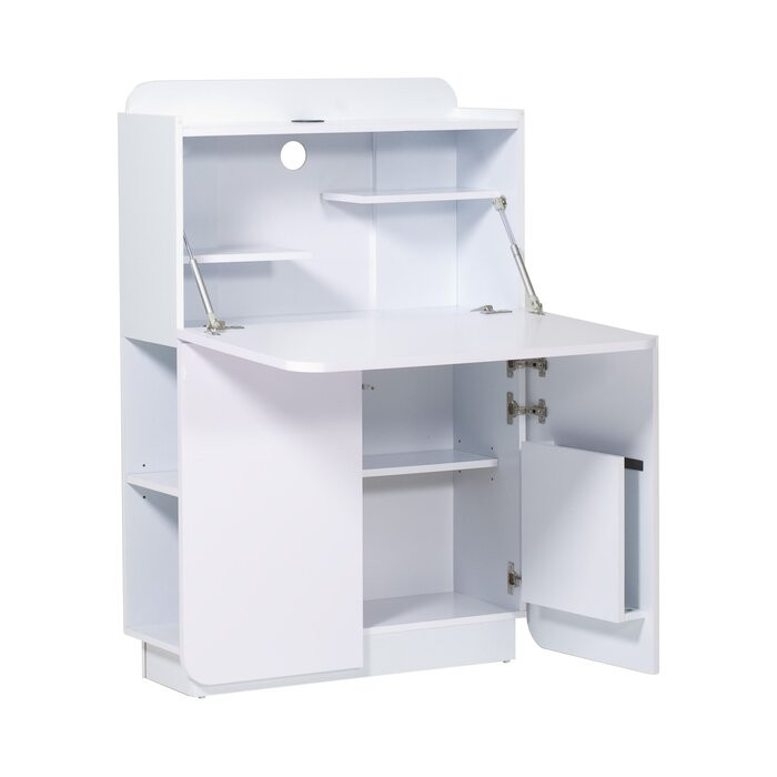 Birou secretaire Cuuba Culture MC, alb, 121 x 85 x 28 cm