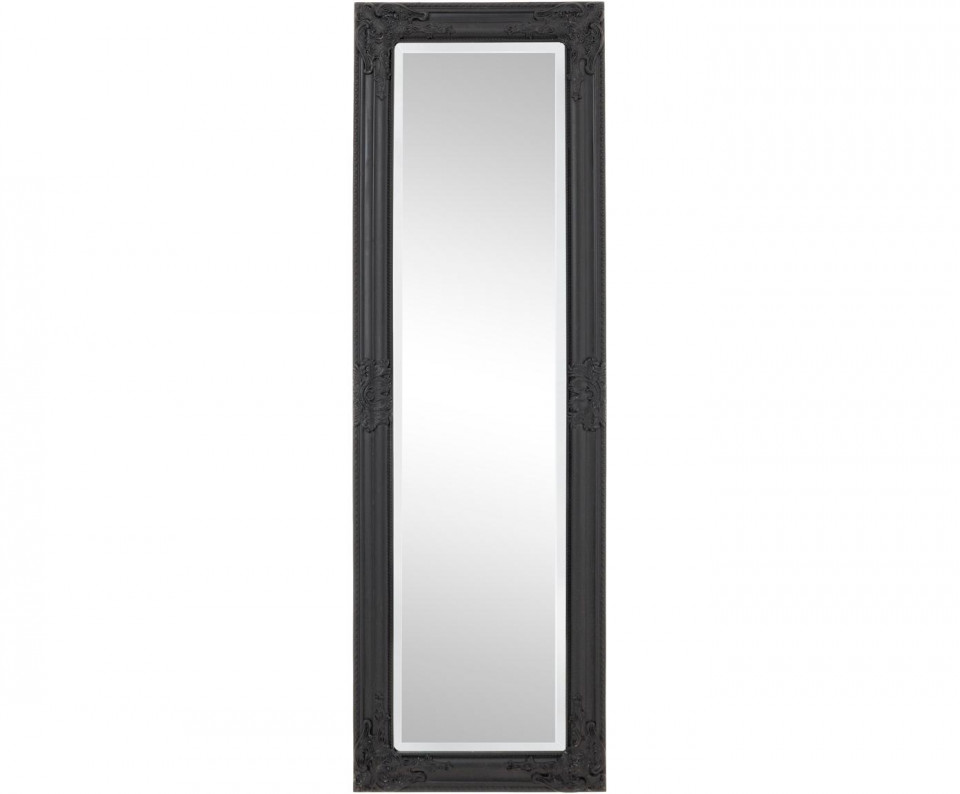 Oglindă Miro cu cadru din lemn negru, 132 x 42cm