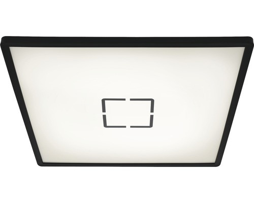 Plafoniera LED Paul ultra plat, plastic, negru/alb, 1 bec, 22 W, 3000 lm, 4000K