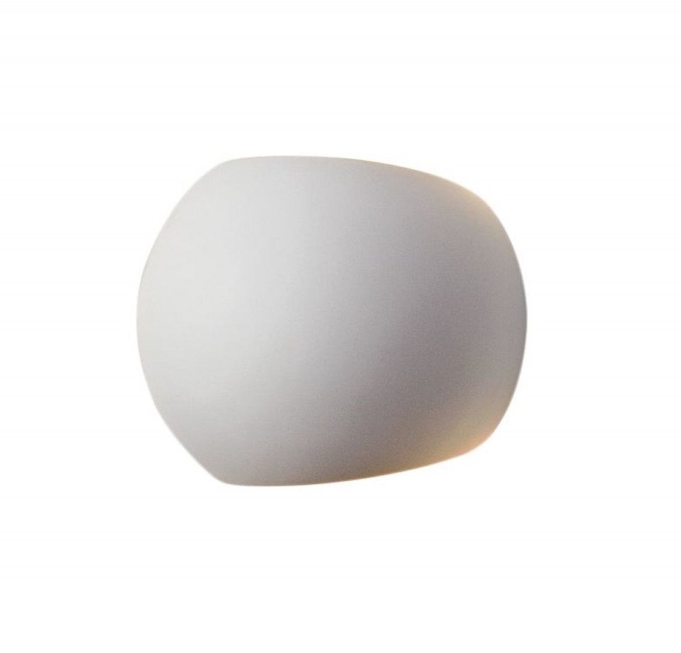 Aplica Ballin ceramica, alb, 1 bec, diametru 15 cm