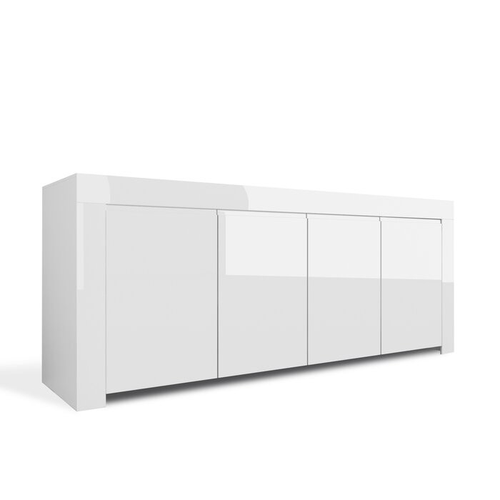 Comoda Aria, alb, MDF, 82 x 210 x 50 cm