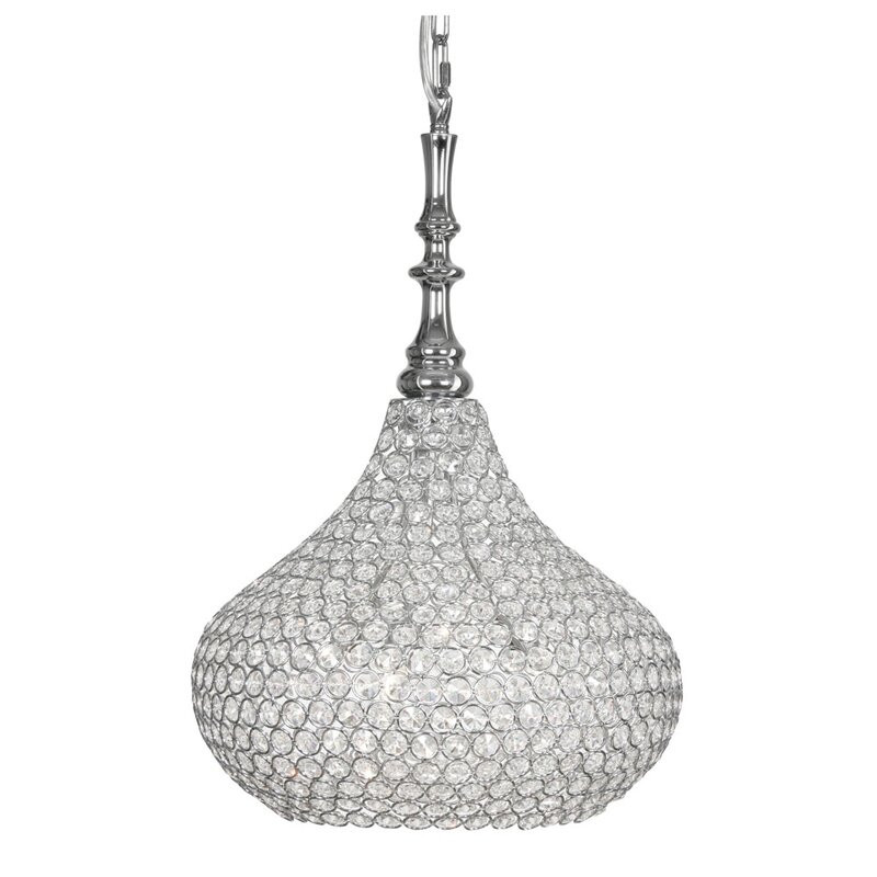 Lustra tip pendul Jaeden, din cristal, 47 x 33 cm