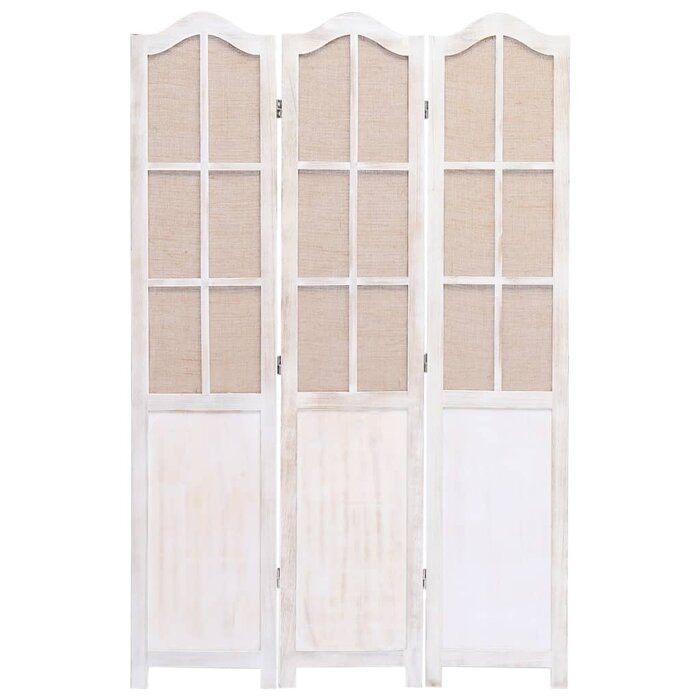 Paravan Galligan, lemn, alb, 165 x 105 x 2 cm