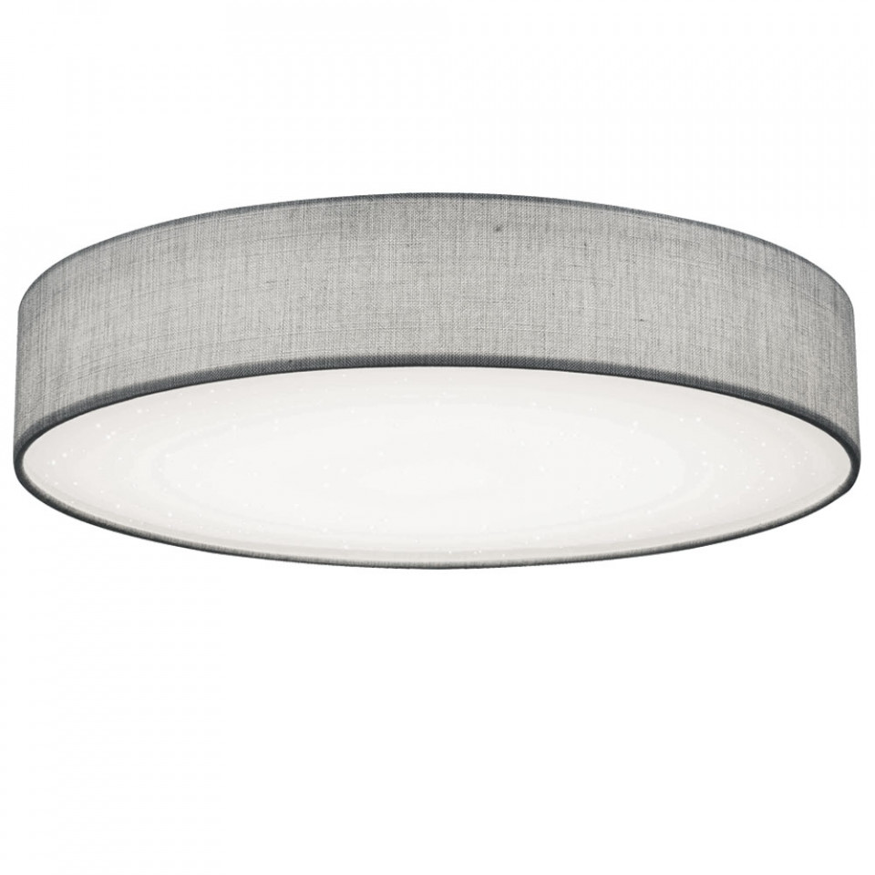 Plafoniera Paco, LED, metal/plastic, gri, 12 x 60 cm, 60w