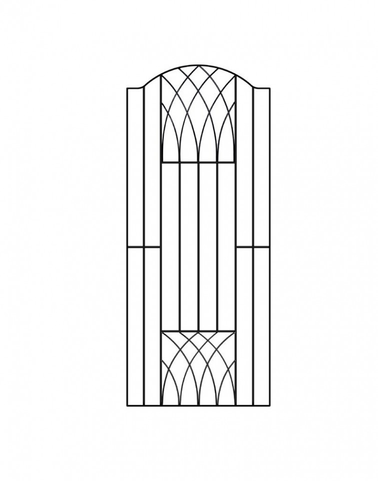 Poarta pentru gradina Guero Verona din metal 92cm X 180cm title=Poarta pentru gradina Guero Verona din metal 92cm X 180cm