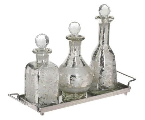 Set de 3 decantatoare Janet cu tava