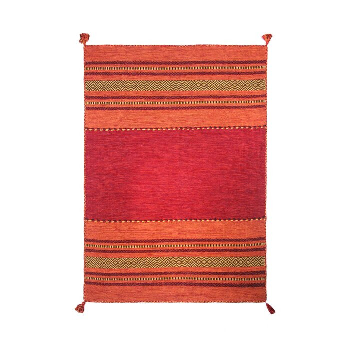 Covor Chinn din lână, roșu, 170 x 230 cm
