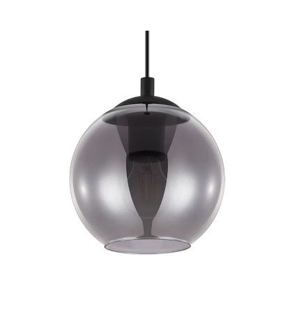 Lustra tip pendul Ariscani, metal/sticla, neagra, 110 x 20 cm, 40w