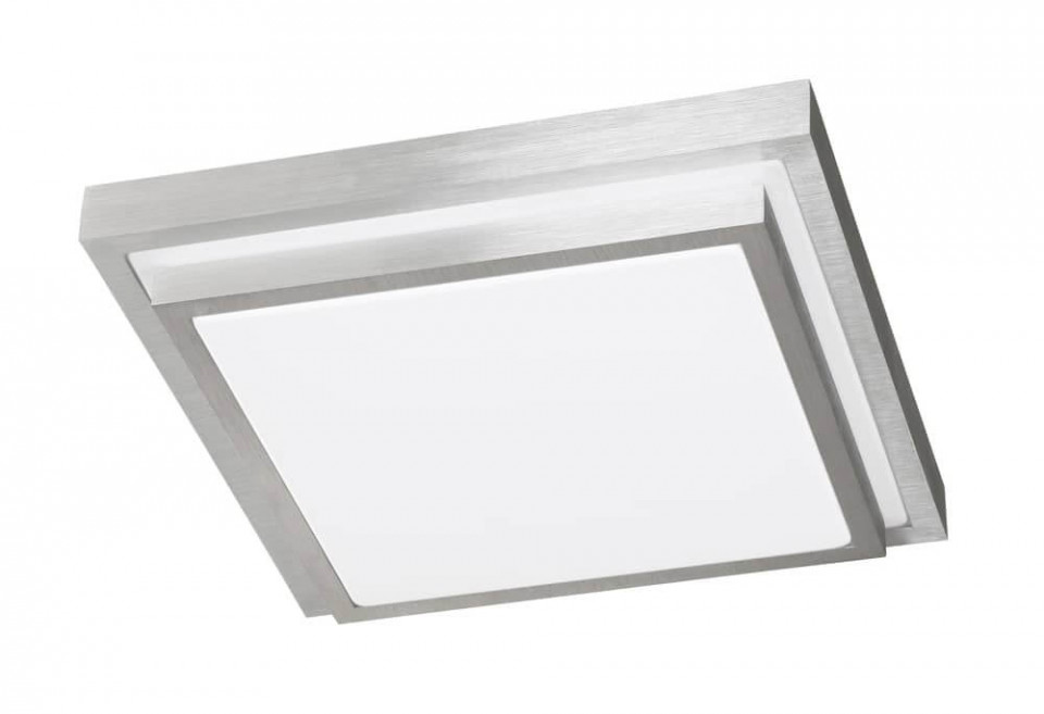 Plafoniera HALDEN, metal/plastic, alba, 30 x 9 x 30 cm, 15w