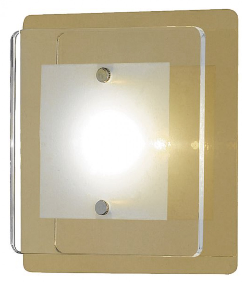 Aplica LED Lene metal/sticla, galben, 12 cm, 1 bec, 230 V, 5 W