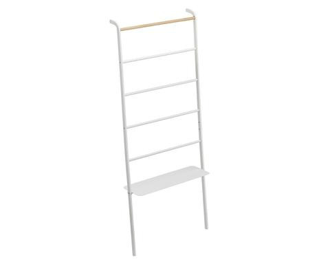 Cuier cu raft YAMAZAKI Tower Ladder, alb