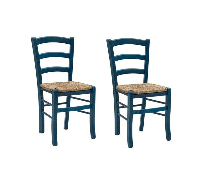 Set de 2 scaune Cassandra albastru