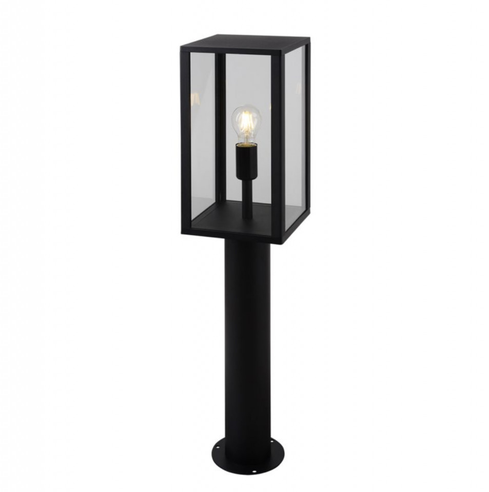 Stalp LED Ayla sticla / aluminiu, 1 bec, negru, 230 V