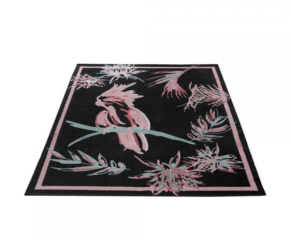 Covor Kakadu by GMK Home & Living 60 x 90 cm, negru