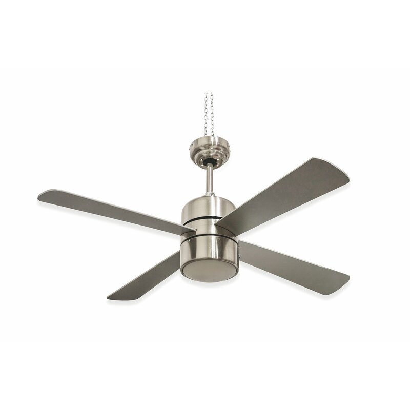 Lustra cu ventilator, 120 cm, cu 4 lamele