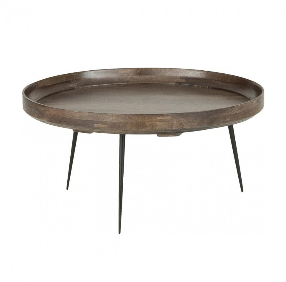 Masuta de cafea Bowl, maro/negru, 75 x 38 cm