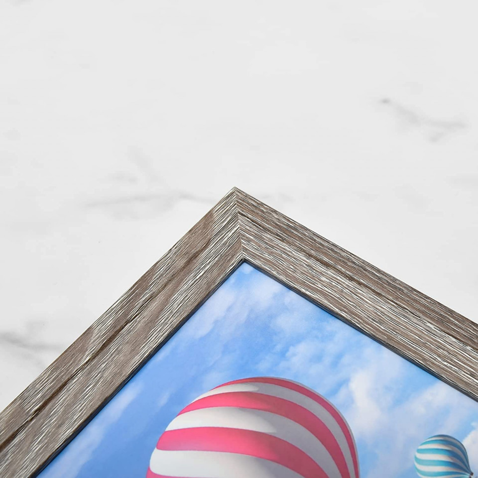 Set de 3 rame foto Metrekey, lemn/plastic, gri, 21 x 29,7 cm ...