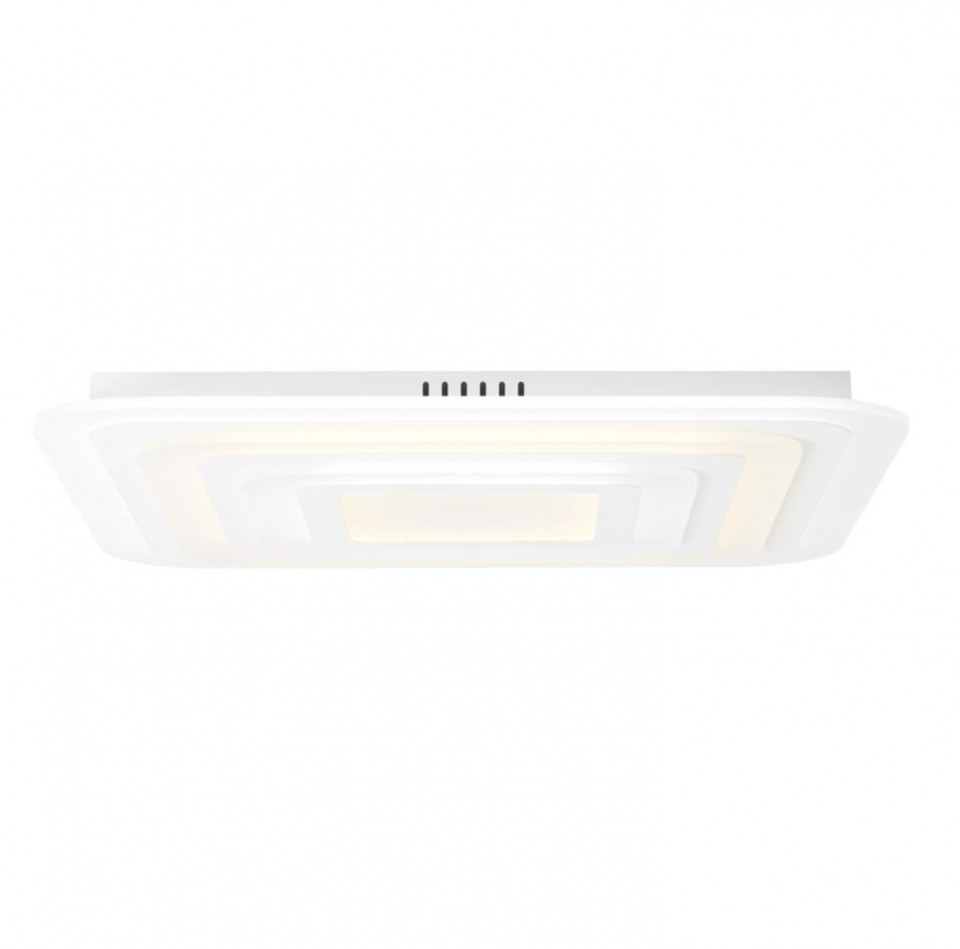 Plafoniera LED Selenis sticla acrilica/otel, alba, Latime 70 cm