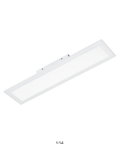 Plafoniera Xenia, LED, metal, alba, 15 x 4.5 x 60 cm